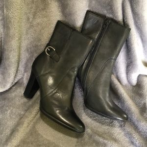 A.N.A Leather Heel Bootie 8.5